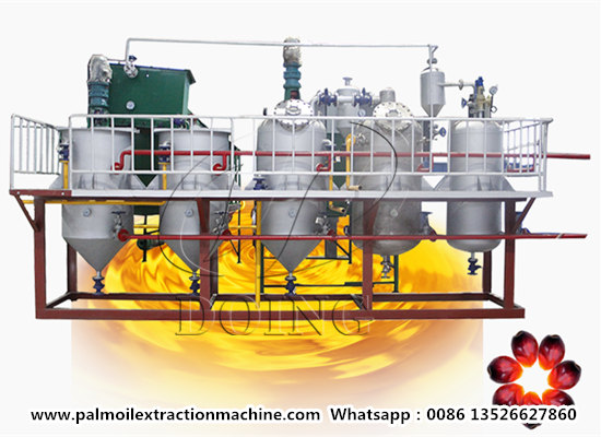 Palm oil refining machine