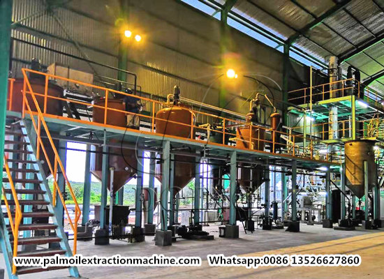 What is the steps of building a palm oil processing plant?