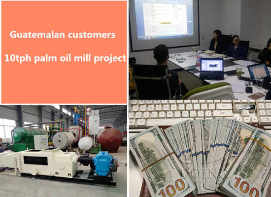 Guatemalan customers visit Henan Doing Company for 10tph palm oil mill project