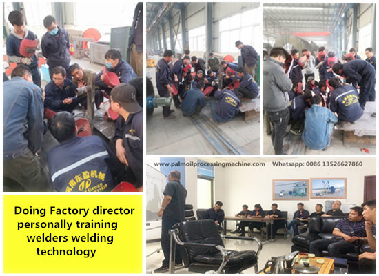 Henan Doing Factory director personally training manufacturing technology