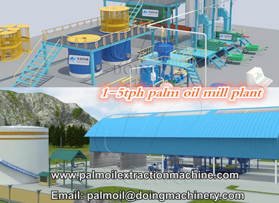 What are the stages involved in palm oil production process in Nigeria?