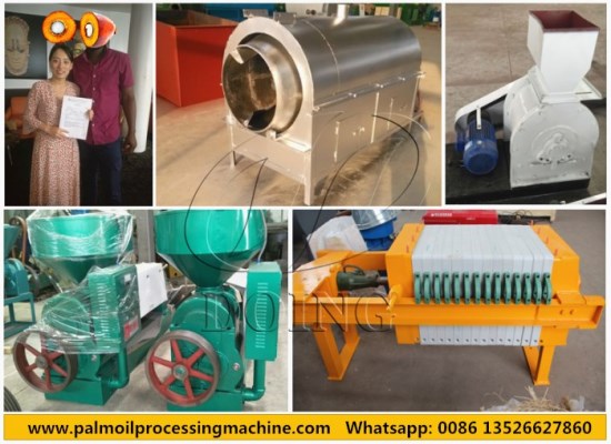 500kg/h palm kernel oil processing machine were ordered by Nigerian client