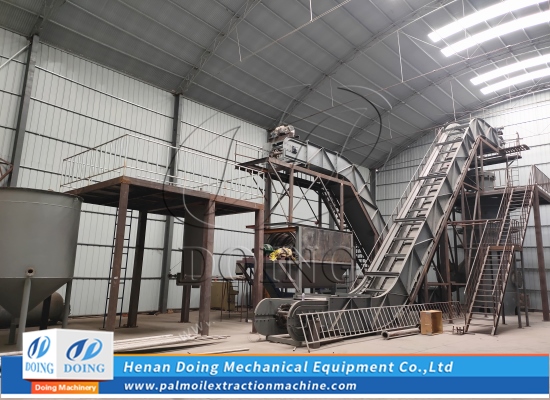Doing Group is installing 5tph palm oil processing machine prototypes at factory