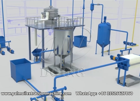 What is the filtration steps of small scale palm oil processing machine?