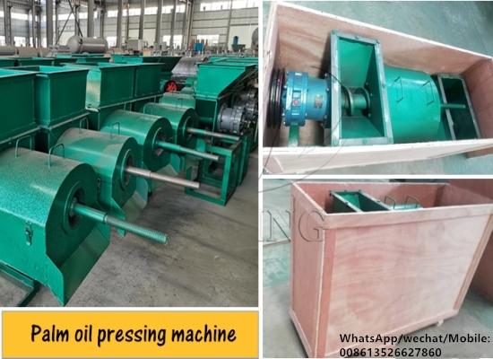 American customer ordered a 500kg/h diesel type palm oil presser from Henan Glory Company