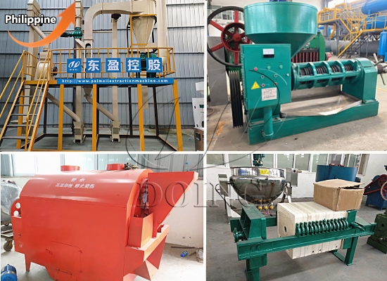 Philippine customer successfully purchased palm kernel oil extraction equipment from Henan Glory Company