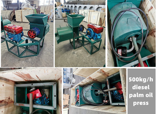 500kg/h diesel palm oil expeller machine was successfully sent to Ghana!