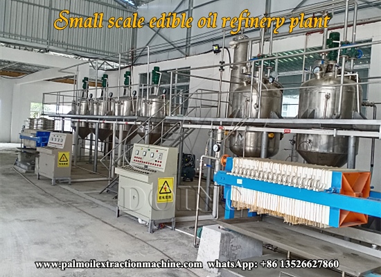 2tpd batch type cooking oil refinery plant project in China