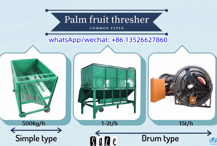 palm fruit threshing machine