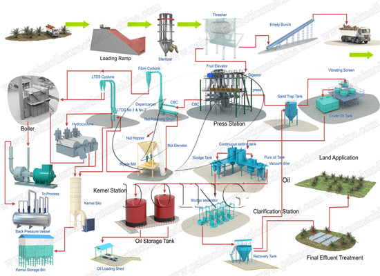 What key points are there when making palm oil mill factory design and layout?