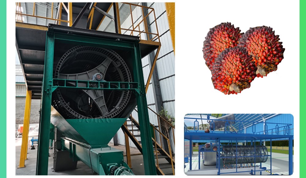 drum palm fruit threshing machine