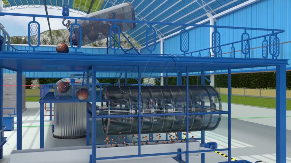 drum type palm fruit thresher