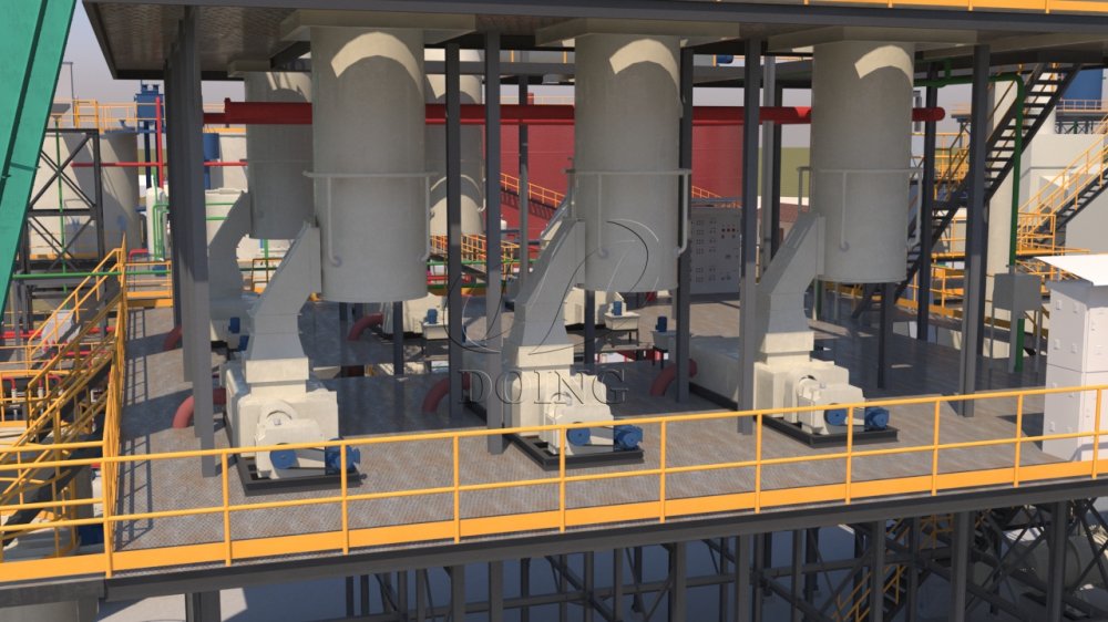 digester and pressing station