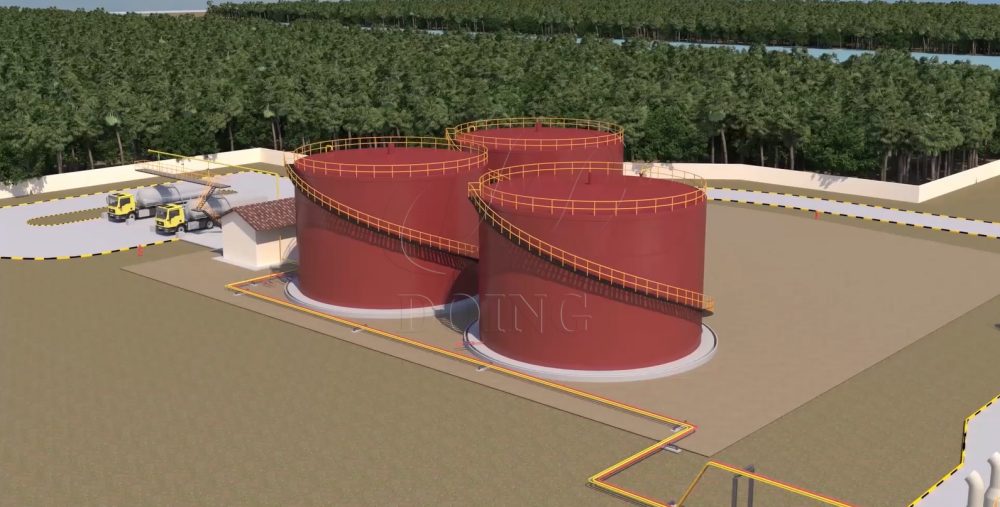 Oil storage station