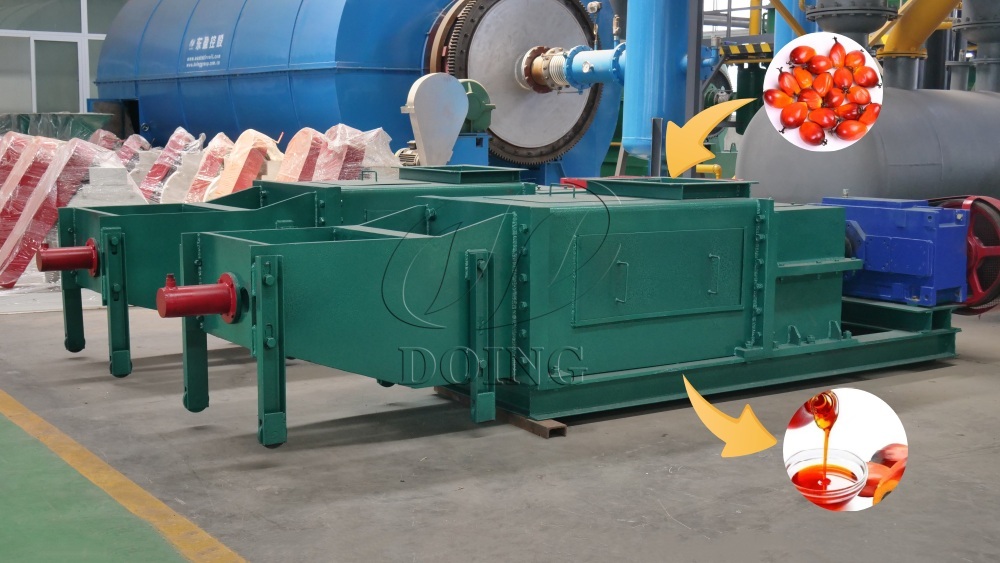 Double screw palm oil press machine