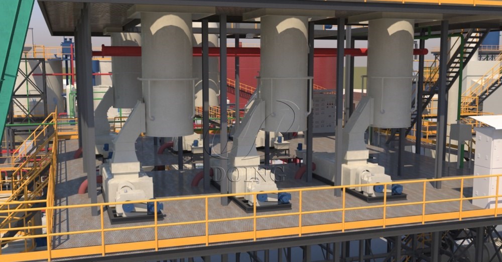 palm fruit oil pressing plant