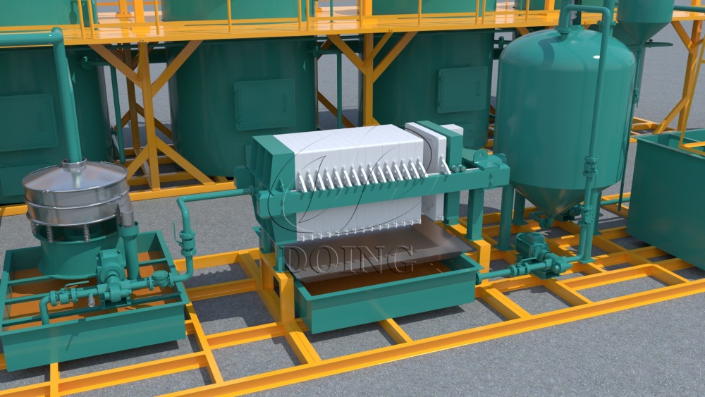 Palm oil filtration and drying machines