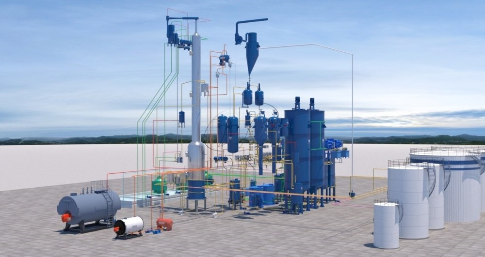 Palm oil refining plant