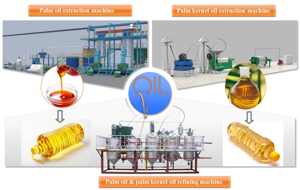 Palm oil production machines
