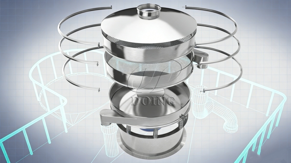 Rotary vibrating screen