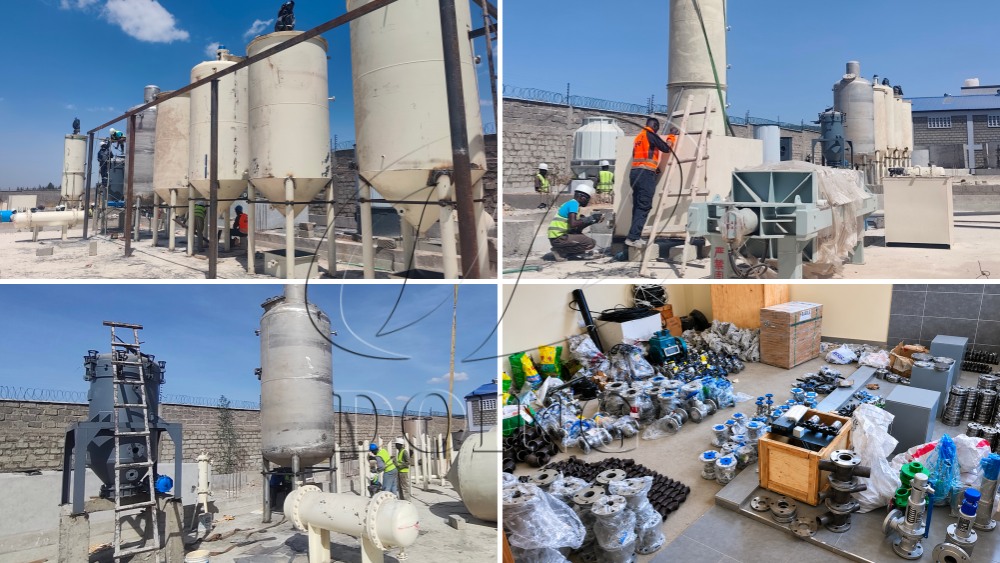 Installation of the palm oil refining and fractionation plant