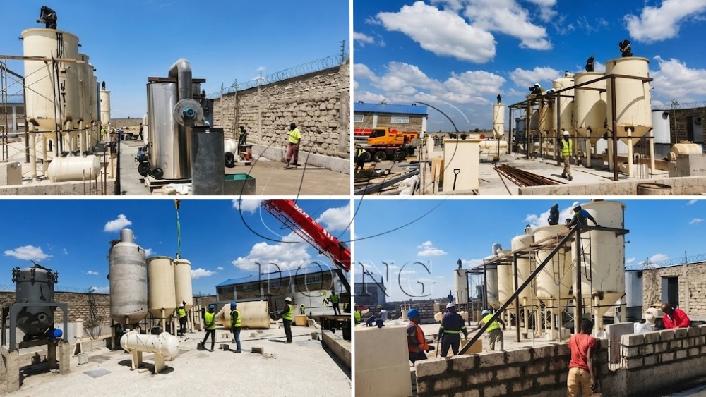 Installation of the palm oil refining and fractionation plant