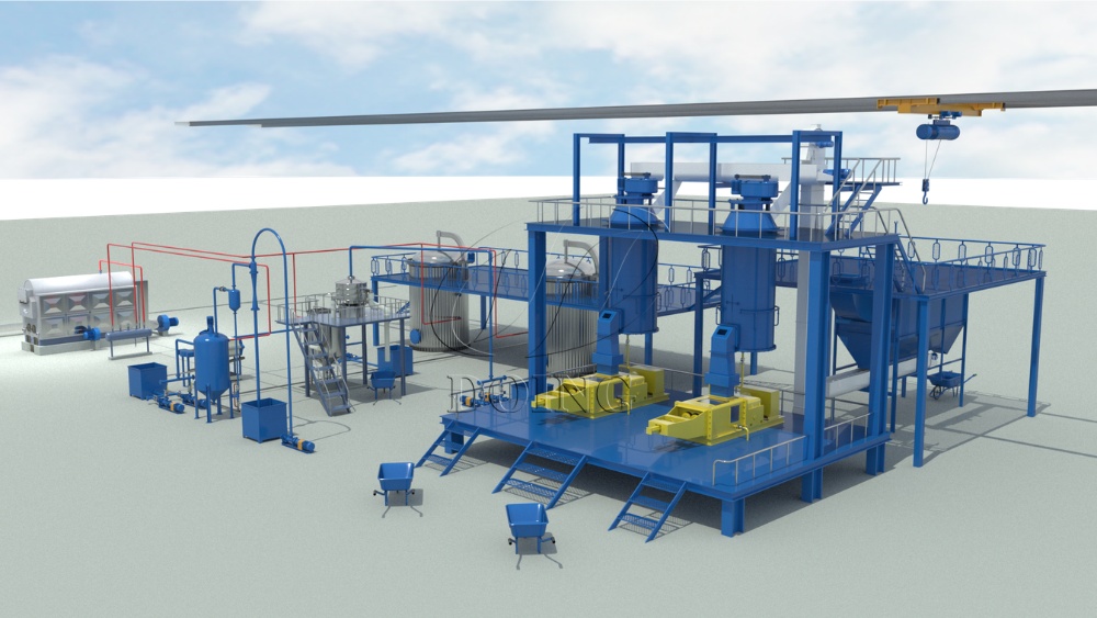 1 t/h palm oil processing machine