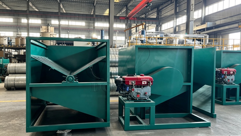 Palm fruit threshing machine