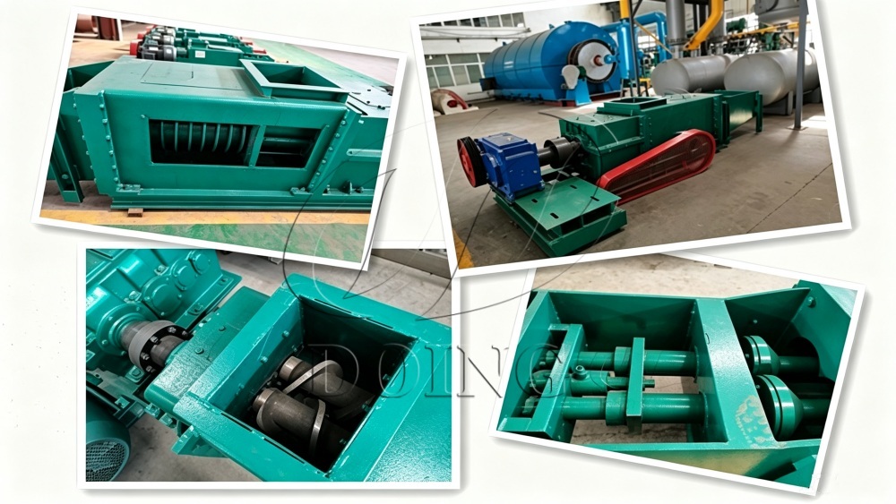Double screw palm oil extractor