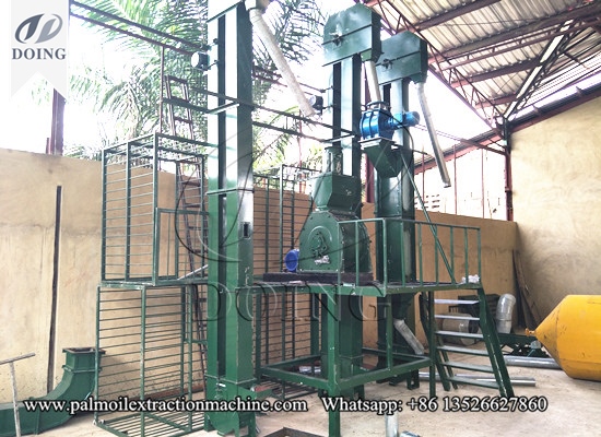 2tph palm kernel crusher and shell separater successfully installed in Cote d'Ivoire