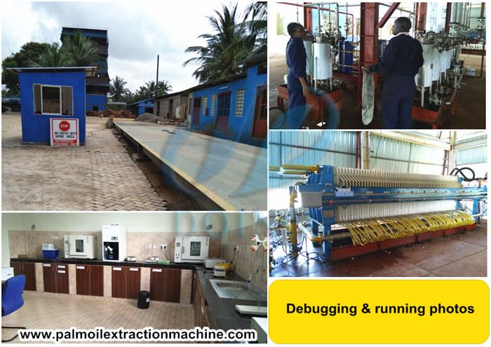 palm oil refinery and fractionation plant