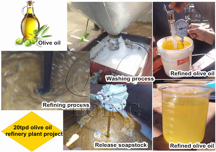 olive oil refinery plant