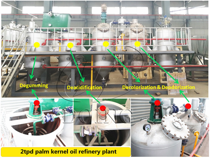 palm kernel oil refinery plant 