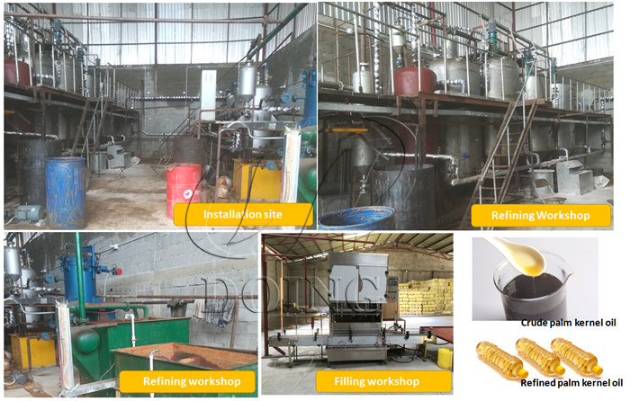 palm kernel oil refinery plant 