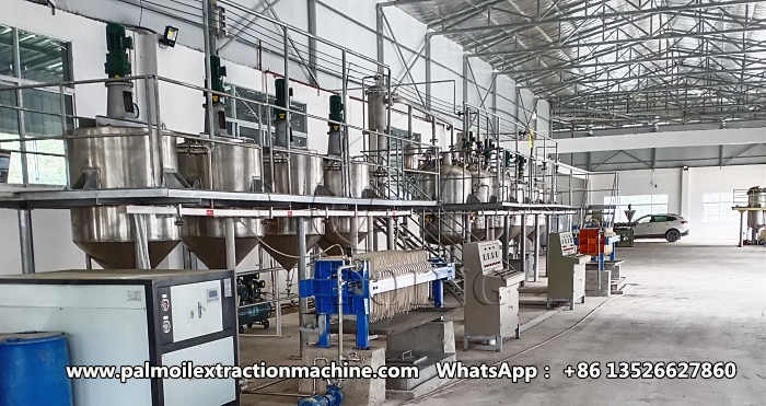 small scale cooking oil refining machine