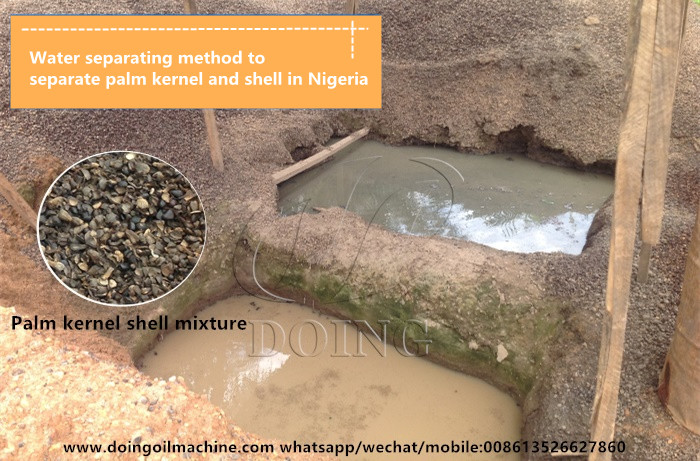 palm kernel shell separating