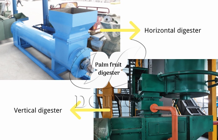 Palm fruit digester