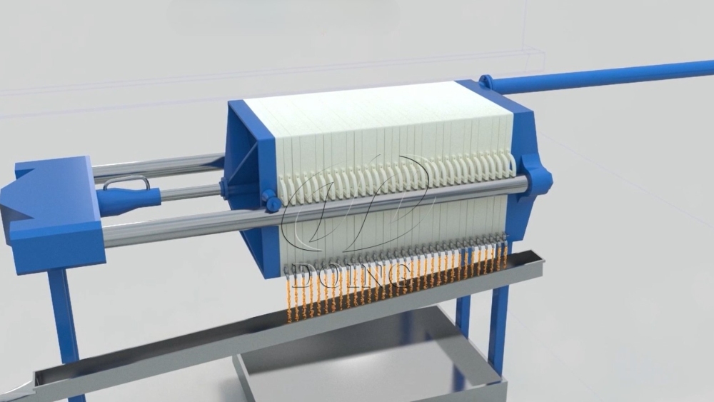 Filtro prensa de placas y marcos