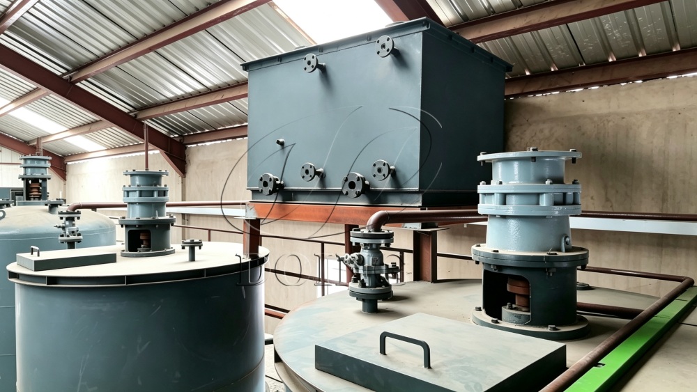 Bleaching earth tank