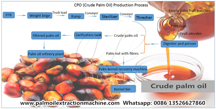 palm oil mill process flowchart