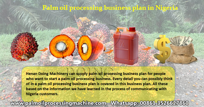 palm oil processing business plan