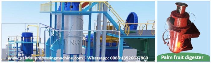 palm fruit digester machine