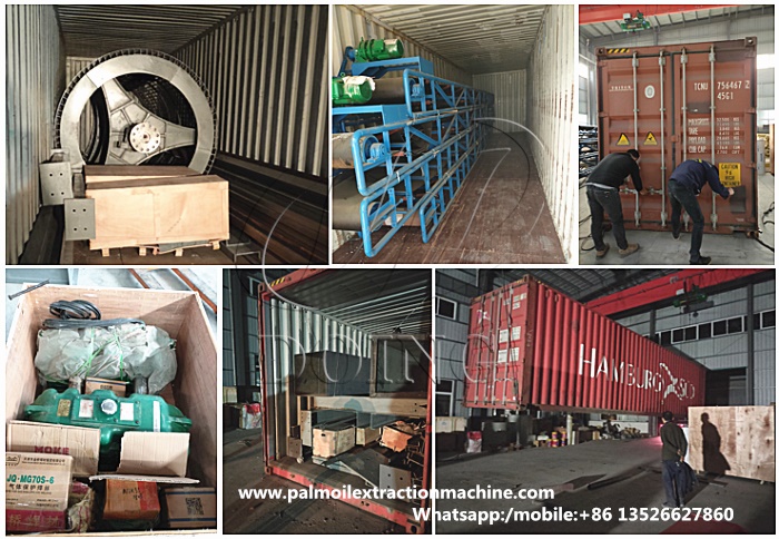 empty palm fruit bunch stone remover machine