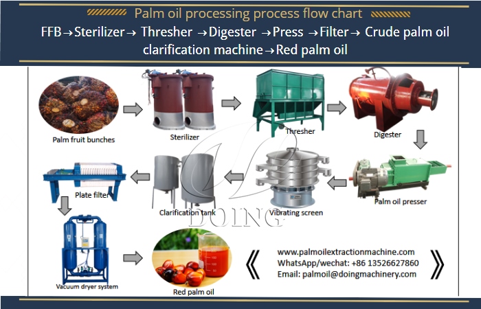 palm oil processing machine